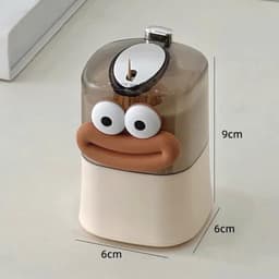 Hộp Đựng Tăm VOICON-[DA72] Tự Động Hình Cute Nhấn Tự Bật Chất Liệu PP An Toàn Dễ Vệ Sinh Trang Trí Bàn Ăn Tiện Lợi 4