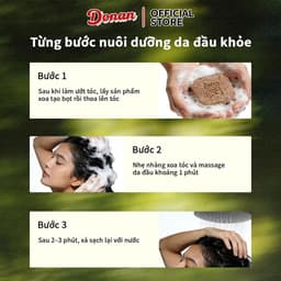 (Chính Hãng)DONAN Xà phòng gội thảo dượċ sạch sâu, giảm rụng tóc, kícḣ thích mọc tóc mới, phục hồi hư tổn, tiện lợi 90g. 9