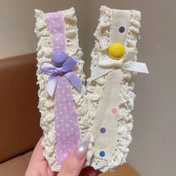 Băng Đô (LOẠI 1)   Velcro Phong Cách Hàn Quốc Ngọt Ngào & Retro Cho Quấn Tóc 3