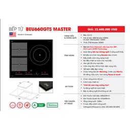 Bếp từ 3 lò Bauer BEU660GTS MASTER | Nhập khẩu nguyên chiếc Malaysia | Bảo hành chính hãng 3 năm | Bếp từ inverter 2