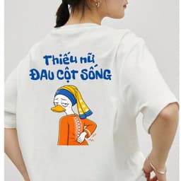 COD (Giao hàng trong 24 giờ)Sailwen.Áo Thun Thiếu Nữ Đau Cột Sống Hài Hước, Meme Văn Phòng Cotton Form rộng Nam Nữ 1