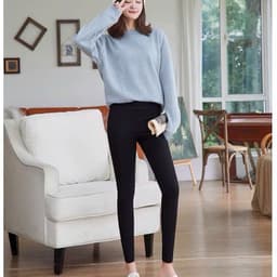 Xả Hàng Quần dài  legging nữ lót lông dày cạp cao ôm body 30 -48Kg, quần giữ nhiệt lót nỉ ấm mùa đông TO2 7