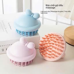 Bàn Chải Gội Đầu Silicone Massage Da Đầu, Lược Gội Đầu Làm Sạch Tóc 7