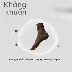 🧦 SET 6 ĐÔI TẤT VỚ CỔ CAO GÂN DỌC BASIC – MÀU TRƠN DỄ PHỐI ĐỒ 4