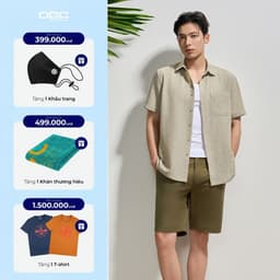 Áo Sơ Mi Ngắn Tay DGC Dáng Suông Vạt Bằng, Chất Vải Thoáng Mát Thời Trang Hè Cao Cấp - SASNBF29M 1