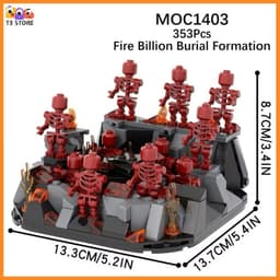 Minifigure Bleach Đồ Chơi Lắp Ráp Nhân Vật Anime Fire Billion Burial Formation (MOC1403) 3