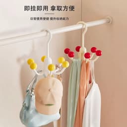 Móc treo đồ lót,Tất vớ đa năng 6 móc Móc phơi quần áo Tiết Kiệm Không Gian Nhà Ký Túc Xá 4