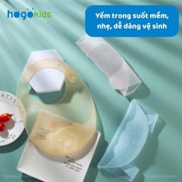 Yếm Ăn Dặm Cho Bé Silicone Dẻo Trong Suốt Siêu Nhẹ - Chống Thấm Giúp Bé Dễ Dàng Hơn Trong Quá Trình Ăn Dặm - Timikid 7