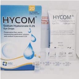Dung dịch nước mắt nhân tạo đơn liều nhỏ mắt HYCOM giúp cải thiện tình trạng mỏi mắt khô mắt ngứa mắt>BUN BUN SHOP ! 2