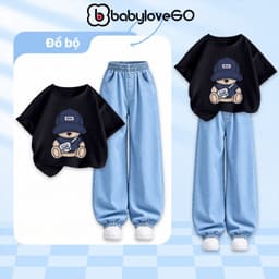 Đồ bộ bé trai BabyloveGO, set quần áo cho bé trai đi học, đi chơi phong cách Hàn Quốc 7
