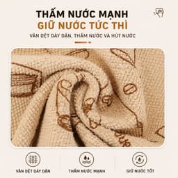Khăn Lau Bếp Đa Năng Kháng Khuẩn Pretty,Cuộn Khăn Siêu Thấm Hút Dầu Mỡ, Không Xơ Vải, Tái Sử Dụng 3