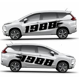 Tem năm sinh dán ô tô. dán mọi form xe, 1 bộ 2 bên. tem đen 3 lớp chống nước ( SL : 1 bộ đủ dán 2 bên 30.x150cm) (D4501) 5