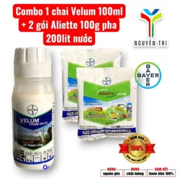 Combo Trừ Tuyến Trùng & Nấm Rễ Bayer: 1 Velum Prime 400SC (100ml) + 2 Aliette 800WG (100g) Pha 200 Lít Nước 1