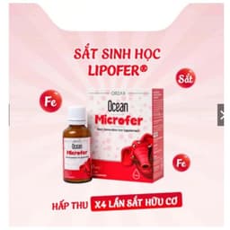 Ocean Microfer (30ml) Sắt hữu cơ nhỏ giọt,bổ sung sắt và cải thiện thiếu máu do thiếu sắt,i> BUNBUN SHOP 1