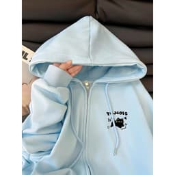Áo khoác hoodie chất liệu nỉ cotton mềm mại, thoáng , thiết kế unisex hiện đại, form rộng trẻ trung, M097HS 2