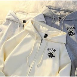 Áo khoác hoodie nỉ nữ cotton mềm mại, thoáng mát, thiết kế unisex hiện đại FOLLOWERR 9