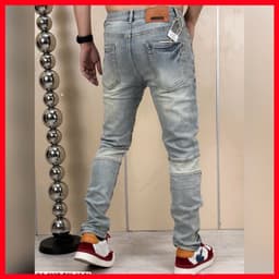 QUẦN JEAN NAM CỰC CHẤT,PHỐI NHIỀU HỌA TIẾT CÁ TÍNH,TẠO ĐIỂM NHẤN CHO OUTFIT THÊM NỔI BẬT QJ-5097 VIC 5