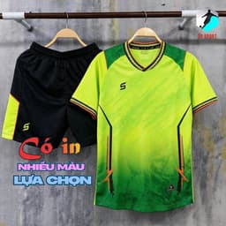 [Nhận in tên số (Nhiều mẫu)- HÀNG ĐẸP] Bộ quần áo chính hãng SV INFERA màu xanh chuối vải mè cao cấp 1