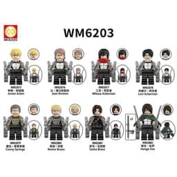 Minifigure Attack On Titan Đồ Chơi Lắp Ráp Mô hình Các Nhân Vật Truyện Tranh Attack on TiTan (WM6203) 1