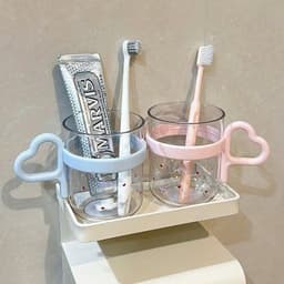 Cốc Nhựa Đánh Răng Có Quai 400ml Ly Uống Nước Trong Suốt Dễ Thương Tiện Dụng Cho Gia Đình VOICON-[DA66] 6