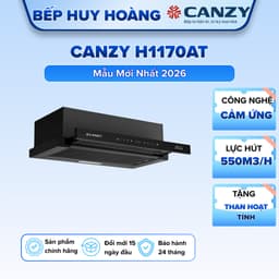 Hút mùi nhà bếp Canzy H1170AT, Hút mùi âm tủ , Inverter, Cảm biến vẫy tay, BH 2 năm 1