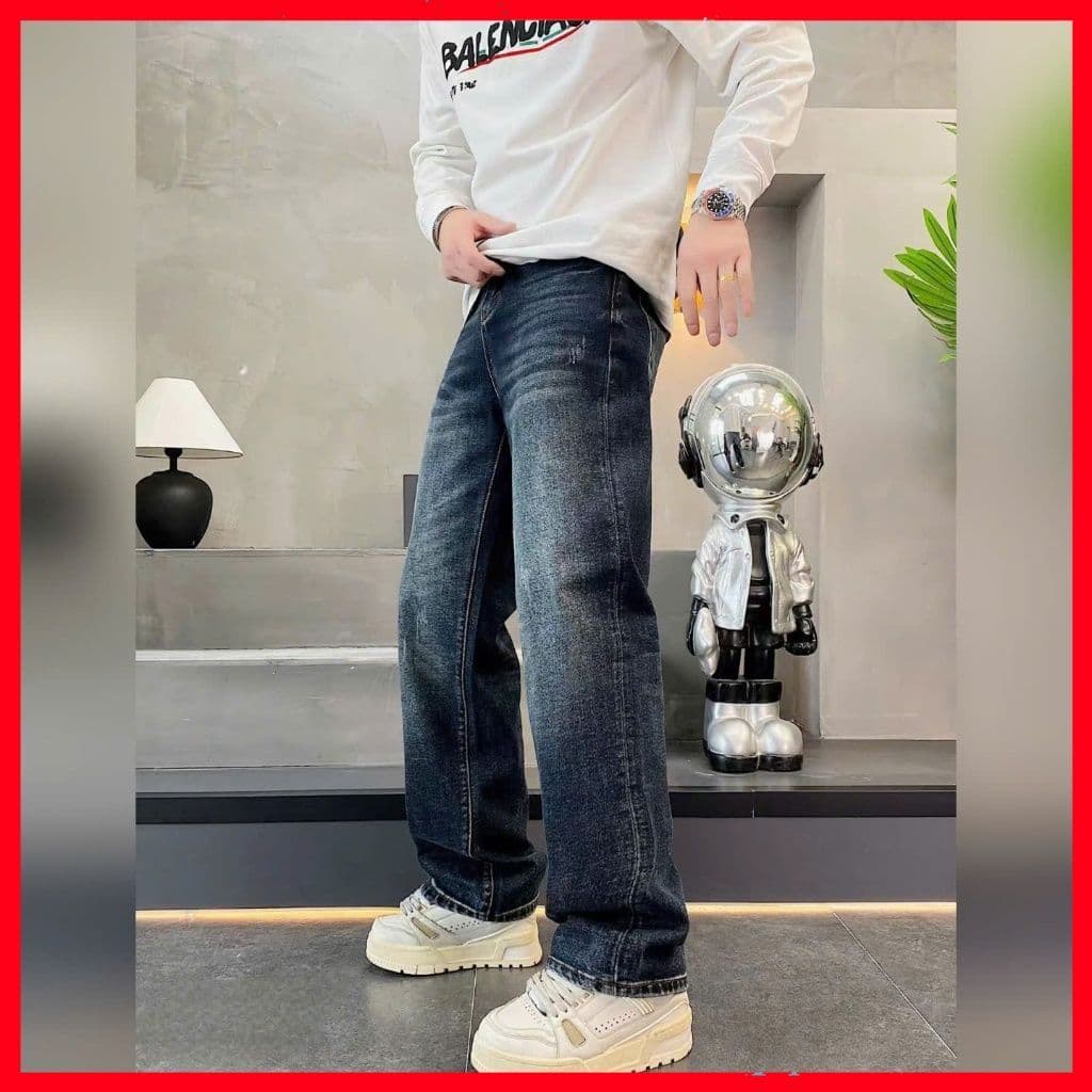 QUẦN JEAN NAM FORM RỘNG, THOẢI MÁI - CÁ TÍNH - DỄ PHỐI ĐỒ QJ-9865 VIC