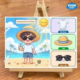 Thẻ Flash EVON BABY dạy bé tập nói - Bé CẦN MẶC GÌ? 2