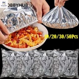 Combo 50 vỏ bọc thực phẩm màng nhôm, màng cách nhiệt Vỏ cách nhiệt Lá nhôm Vỏ cách nhiệt thực phẩm. 1