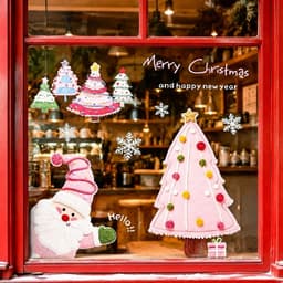 [HỎA TỐC] Decal Dán Kính ,Trang Trí Giáng Sinh Noel, NHẬN DECOR MẪU THEO YÊU CẦU 9