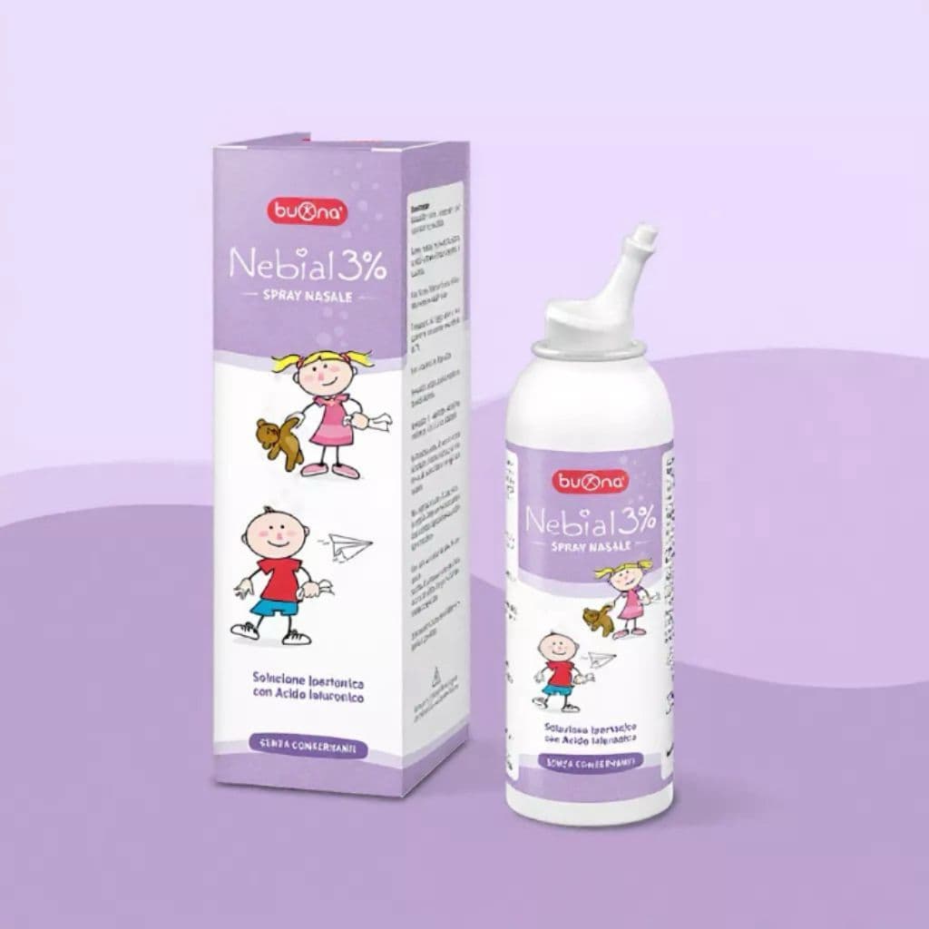 Xịt Mũi Buona Nebial 3% Giảm Nghẹt Mũi Nhanh - Lọ 100ml Không Chứa Chất Bảo Quản< BUNBUN SHOP