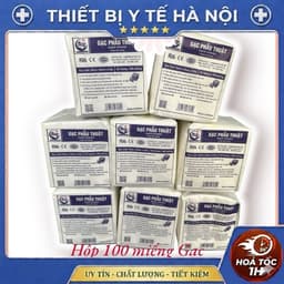 [Hộp 100 Miếng] Gạc Y Tế Phẫu Thuật Đắp Mặt Nạ An Lành 10cmx10cmx 6 Lớp 1