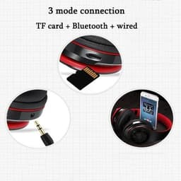 Tai Nghe Bluetooth Bungo Stray Dogs Dazai Osamu Anime Không Dây Gập Gọn Thẻ TF Cosplay Game 4
