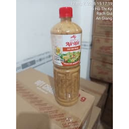 Chính Hãng FULL VAT Xốt mè rang aji mayoy 1.04kg - Chai 2