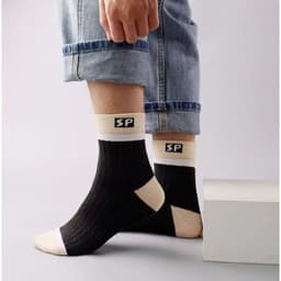 Combo 10 Đôi Vớ Ngắn Cổ [SP]Vải Cotton Cao Cấp Thấm Hút Mồ Hôi Chống Hôi Chân Màu Trắng Đen Xám Phù Hợp Đi Giày Thể Thao 5