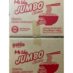 Mì Lẩu Koreno Jumbo  Vị Bò Cay và Kim Chi 80Gói x100g 5