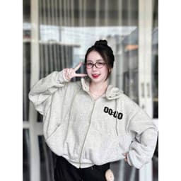 < Rẻ Vô Địch > Áo khoác nỉ form rộng tay bồng mũ 2 lớp chất nỉ tàu phong cách FRIVATE -thoitrang 5