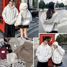 < Rẻ Vô Địch > Áo khoác nỉ form rộng tay bồng mũ 2 lớp chất nỉ tàu phong cách FRIVATE -thoitrang 3