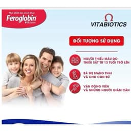 FEROGLOBIN B12 Capsules Hỗ Trợ Tăng Khả Năng Tạo Máu Hộp 30 Viên Vitabiotics< BUNBUN SHOP 4