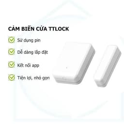 Cảm biến cho khóa điện tử vân tay app ttlock thông minh DS2 thông báo trạng thái đóng mở cửa trên điện thoại 3