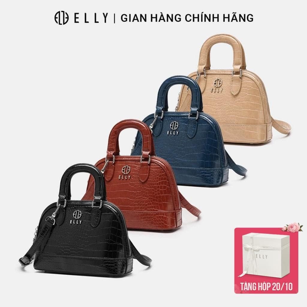 Túi Xách Nữ ELLY EL328 Da Tổng Hợp Cao Cấp Đeo Chéo Đeo Vai Xách Tay Thời Trang Chính Hãng