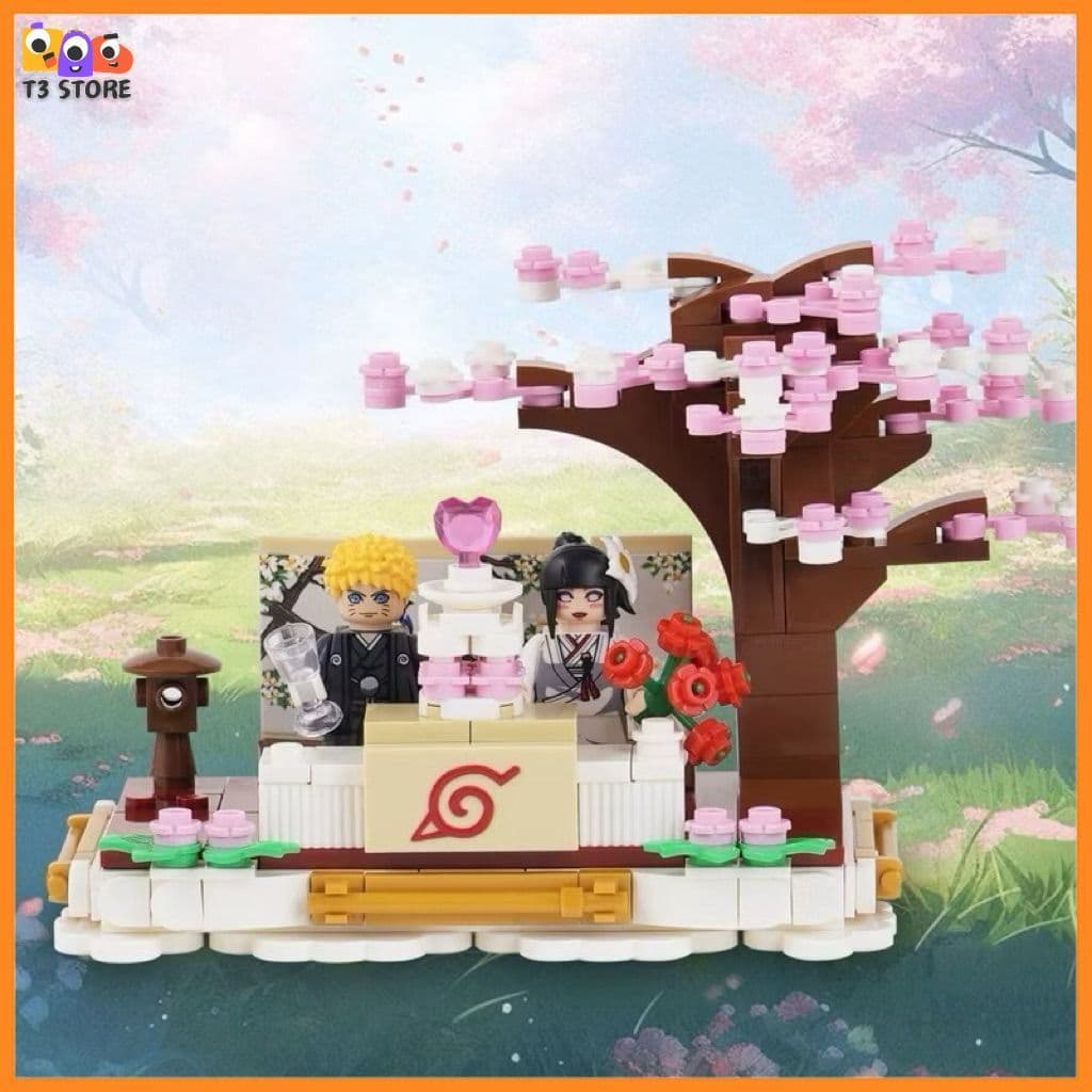 Minifigure Naruto Naruto Đồ Chơi Lắp Ráp Nhân Vật Anime Naruto, Hinata Kèm Phụ Kiện