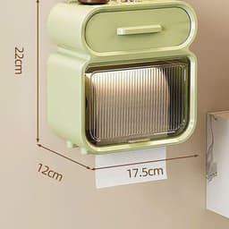 VINBEO Hộp Đựng Giấy Vệ Sinh 2 Tầng , Hộp Đựng Giấy Hộp Giấy Vệ Sinh Có Kệ Để Điện Thoại ANHI002 9