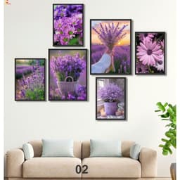 SET 6 Tranh Dán Tường Fomech Bóng CoriHome, Decor Phòng Khách, Phòng Ngủ, Spa, Phòng Nail, Mi 4