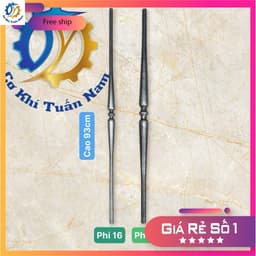 Song tiện cầu thang mẫu mới rẻ đẹp tương đương hàng nhập -Con tiện sắt cầu thang lan can sắt mỹ thuật mỹ nghệ 1