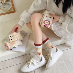 Combo 10 Đôi Tất Nữ Cô Cao Hình Thú – Ngộ Nghĩnh, Đáng Yêu, Nhiều Mẫu 7