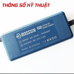 Sạc Đôi Adapter, Sạc Nhanh 3 Ah BS BOSSUN BS-PC0230A, Có Quạt Tản Nhiệt, 2 Cổng Sạc Bản Mạch To 6