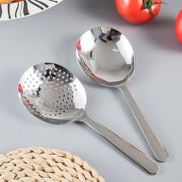 Thìa Muôi Inox Múc Canh Có Lỗ Lọc Dài 20cm Dụng Cụ Nhà Bếp Gọn Nhẹ Tiện Dụng 8