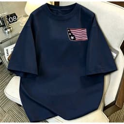 < Deal Mở Bán > Áo thun nữ tay lỡ in hình CỜ MỸ hoa kỳ chất cotton su form rộng siêu hottrend 6