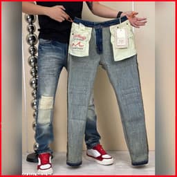 JEAN NAM PHỐI MẢNG,THIẾT KẾ NỔI BẬT,PHONG CÁCH CÁ TÍNH,DIỆN LÊN LÀ KHÁC BIỆT QJ-5161 VIC 4