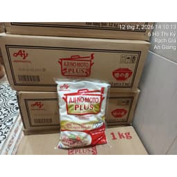 Nguyên Thùng 12 Gói Hỗn Hợp Tăng Vị Bột BỘT NGỌT AJINOMOTO PLUS 1kg Gói - Thùng 3